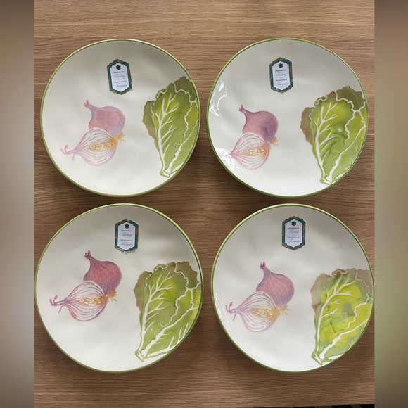 4 Salad Plates - Papart Seramik NEW - Picture 3 of 10